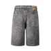 Men's Clothing High Street Foreign Trade Best Selling Ins Style Washed Diamond Belt Denim Shorts Jeans_mkmklike.com