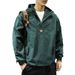 American Style Brand Hooded Men, Loose Fit, Trendy Mountain Style, Outdoor Windproof Half-Zip Pullover Jacket For Men_mkmklike.com