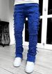 Trendy Street Men's Straight Fringe Micro Flared Jeans_mkmklike.com