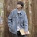 American Washed Denim For Boys In Spring And Autumn New Trendy Brand Youthful Loose Casual Jacket_mkmklike.com
