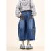 2025 American Retro Splicing Pocket Scimitar Jeans Men's And Women's Trend Hip-hop Loose Wide-leg Tooling Cropped Pants_mkmklike.com