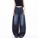 American Baggy Scimitar Wide-leg Jeans Men And Women 2026 Spring And Autumn New Washed Wide-leg Banana Pants_mkmklike.com