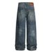 Washed Vintage Jeans American Street Style Loose Casual Straight Long Pants Men's Wide-Leg Trousers_mkmklike.com