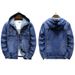 Northfold Cross-Border New 2025 Spring Street Fashion Men's Top Windproof Slim Fit Hooded Denim Jacket For Men_mkmklike.com