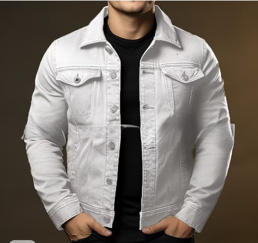 Spring Autumn Winter Men's Youth Jacket Denim Slim Fit Tooling Thick Jacket_mkmklike.com