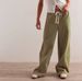 Women's Striped Wide Leg Jeans - High Waisted Loose Fit Casual Denim Pants With Elastic Waistband & Patchwork Design For Streetwear Fashion_mkmklike.com