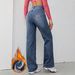 Casual Wide Leg Women's Jeans Fashionable Style In Stock_mkmklike.com