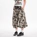 "Men's Camo Cargo Jeans – Streetwear Utility Pants (7/10 Length, Loose Fit, Vintage Wash, Military-Inspired, Urban Fashion)"_mkmklike.com
