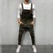 Men's Dyed Wide Leg Jeans Ripped Denim Pants Trendy Workwear Mid Waist Long Cotton Non-Stretch Machine Washable 6 Colors_mkmklike.com