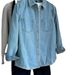Chicco Light Blue Retro Fleece-Lined Denim Shirt For Women, Layered Wear, Hong Kong Style, 2025 Autumn Winter New Small Size_mkmklike.com