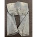 Men's Light Blue Lightning Wash Jeans - Vintage American High Street Straight Leg Bootcut Pants With Unique Blade Hem For A Stylish Look_mkmklike.com