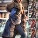 Women's imitation crystal fox fur big collar long fur collar hooded coat_mkmklike.com