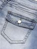 Women's Clothing Stretch Slim Fit Jeans Vintage Stretch Skinny Jeans For Women - High Waist Slim Fit Denim Pants With Double Button Design, Dark Blue_mkmklike.com