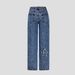 Women's Loose Fit High Waist Jeans – 90% Cotton Wide-Leg Denim Pants (Vintage Washed, Streetwear Style, Comfortable & Breathable, Unisex Appeal)_mkmklike.com