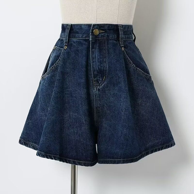 K Cowboy Shorts, Wide Leg Shorts, New Women's Clothing, Slim And Stylish, Loose And Versatile, High Waisted_mkmklike.com