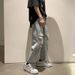 Men's Clothing Loose Straight Summer Thin Ins Casual Beggar Pants_mkmklike.com