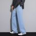 Men's Clothing Spring And Summer Straight Jeans Loose Wide Leg Pants Boys' Trendy Handsome Trousers_mkmklike.com