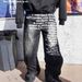 Men's Clothing Y2k Retro Hip Hop Street Washed Letter Print Jeans_mkmklike.com