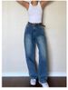 Plus-Size Vintage High-Waisted Jeans – Wide Leg, Stretch Denim (Blue, S-4XL, Comfort Fit, Streetwear & Retro Chic)_mkmklike.com