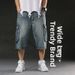 Men's Utility Denim Shorts – 5-Pocket Workwear Cargo Shorts With Relaxed Straight Fit | Durable Cotton For Summer & Travel"_mkmklike.com