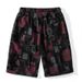 men's shorts shorts loose ultra-thin casual printed Korean style plus size beach pants breathable pants_mkmklike.com