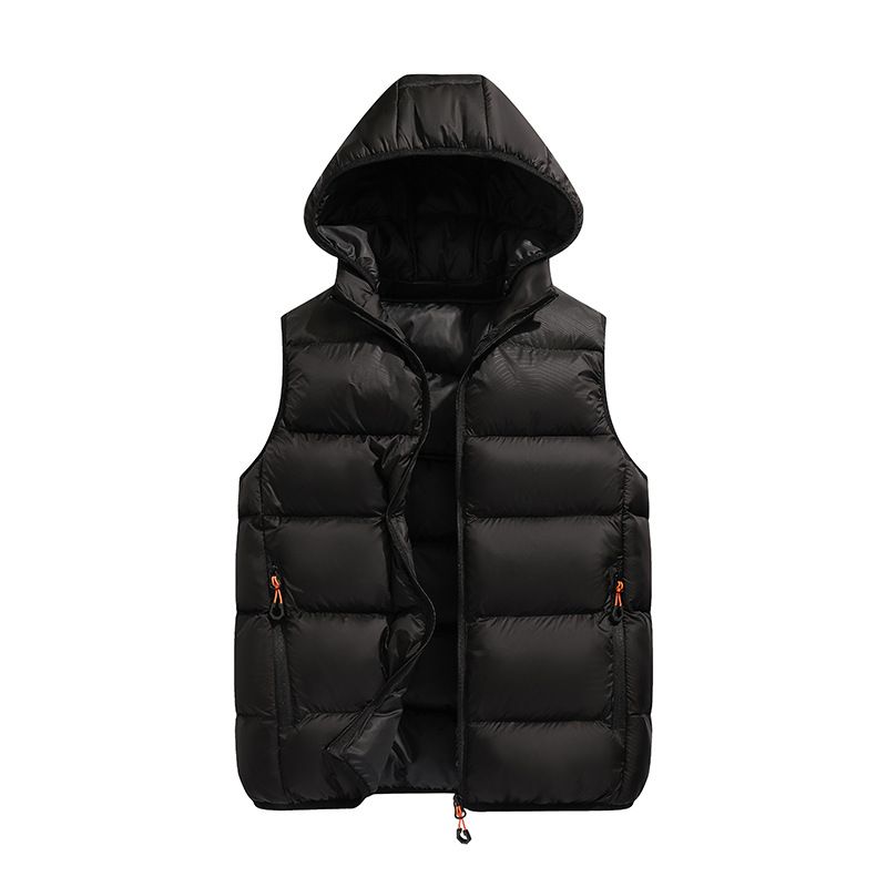lightweight men's cotton vest autumn and winter new color matching warm thickened vest fashionable casual large size jacket_mkmklike.com