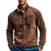 Cross-Border Foreign Trade New Corduroy Lapel For Men, Light And Mature Casual Versatile Multi-Poc Workwear Men's_mkmklike.com