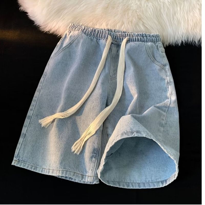 Men's Clothing Denim Shorts Men's Shorts Summer Thin Big Pants Loose Shorts Men's_mkmklike.com