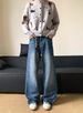 Men's Clothing Men's Classic Straight-Leg Jeans – Trendy High-Street Denim Pants With Zip Fly (Blue, M-3XL, Cotton Blend, Everyday Casual Wear)_mkmklike.com