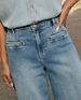 Women's High Waist Straight Leg Jeans - Stretchy Wide Fit Denim Pants With Vintage Wash, Slimming & Comfortable, Sizes S-XXL_mkmklike.com