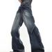 Men's Clothing Distressed Wide Leg Jeans - Streetwear High Waisted Relaxed Fit Denim Pants With Deconstructed Panels & Adjustable Flare Hem_mkmklike.com