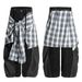American Style Two-Piece Detachable Shirt With Curtain Patchwork Jeans For Men And Women Loose Wide-Leg Straight_mkmklike.com