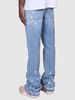 Men's Clothing Foreign Trade American Retro RO Style Drawstring Zipper Gradient Washed Distressed Loose Wide-leg Mopping Workwear Jeans For Men_mkmklike.com
