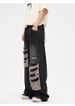 Retro Ripped Jeans For Men, Summer Wash, Distressed, Loose Fit, Wide Leg, Straight Leg, Floor-length, Trendy High-street Style._mkmklike.com