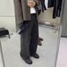Vintage Washed Black Grey Jeans For Men & Women | Straight Leg Denim Pants | Classic Casual Cotton Trousers_mkmklike.com