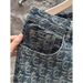 Vintage Washed Floral Printed Denim Shorts For Men, Loose Fit Straight Leg 5-Pocket Mid-Thigh Casual Shorts_mkmklike.com