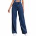 Women's High-waisted Loose Wide-leg Jeans, Spring And Autumn 2025 New Style Straight Pants, Slimming For Petite_mkmklike.com