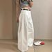 Korean Dongdaemun High-Waisted Pleated Wide-Leg Jeans – Autumn Slimming Staple (Pure Cotton, Relaxed Fit, White & Sky Blue)_mkmklike.com