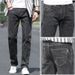 Men's Premium Straight Fit Jeans - Relaxed Comfort Stretch Denim Pants For All Seasons (Smoke Grey, Multiple Sizes)_mkmklike.com