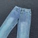 Men's Vintage Light Blue Jeans, Retro American Straight-Leg With Subtle Flare, High-Street Fashion For Youth, Washed Denim_mkmklike.com