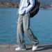 American Retro Jeans Men's Spring And Autumn Straight Loose Trendy Brand Wide Leg High Street Trend Casual Long Pants Men's Trend_mkmklike.com