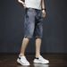 Men's Clothing Denim Shorts Color Men's High End New Style Five Point Pants Men's Summer Thin Youth Casual Shorts_mkmklike.com