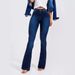 2025 spring new cross border European and American foreign trade high waist slim stretch flared jeans women's trousers_mkmklike.com