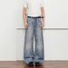 Men's Straight Leg Jeans Autumn Style American Retro Washed High Street Versatile Loose Fit Jeans Factory Direct Sales_mkmklike.com