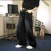 "Men's Vintage Flared Jeans – Retro 70s Wide-Leg Denim Pants With High Waist & Distressed Wash, Streetwear Staple For Casual & Night Out"_mkmklike.com