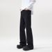 LKTM High Street Black Curved Flare Jeans Men's Wear Archer0603 Trendy Floor Length Pants for Men And Women_mkmklike.com