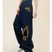 American Style New Flame Design Ripped Jeans Women's Brand Loose BF Street Floor Mopping Wide Leg Pants Trendy_mkmklike.com