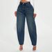 Women's Clothing Design Retro Lantern Blue Washed Jeans Women's Loose Casual Harem Pants_mkmklike.com