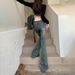 K Spicy American Style Vintage Denim Micro Flared Pants For Women, New Low Rise Slim Fit And Stretchy Flared Pants_mkmklike.com