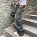 2025 Spring And Autumn New Street Style Trendy Brand Washed Design Jeans Loose Floor-Length Wide-Leg Pants_mkmklike.com